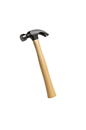 320gr Profesyonel Çatal Ağızlı Ahşap Sap Claw Çekiç 12cm Çelik Ergonomik Çivi Sökme Çakma Dayanıklı