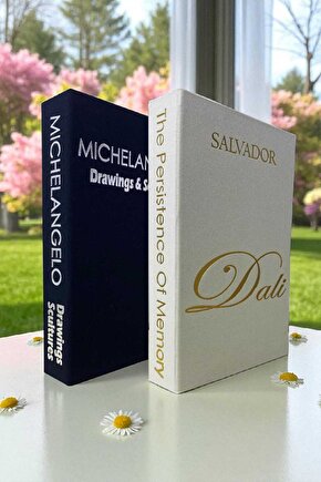 2’li Kumaş Kaplı Kitap Görünümlü Dekoratif Kutu | Hediye & Takı Kutusu