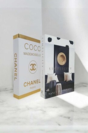 Dekoratif Kitap Görünümlü Kutu 2li Set Decorative Book Looking Box