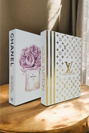 Dekoratif Kitap Görünümlü Kutu 2li Set Decorative Book Looking Box