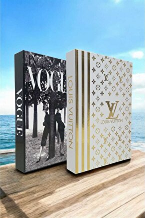 Dekoratif Kitap Görünümlü Kutu 2li Set Decorative Book Looking Box