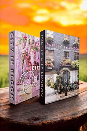 Dekoratif Kitap Görünümlü Kutu 2li Set Decorative Book Looking Box