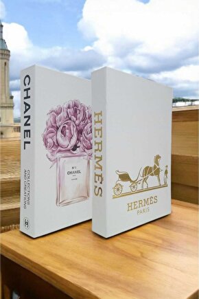 Dekoratif Kitap Görünümlü Kutu 2li Set Decorative Book Looking Box