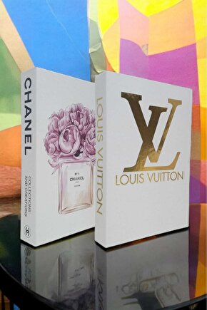 Dekoratif Kitap Görünümlü Kutu 2li Set Decorative Book Looking Box