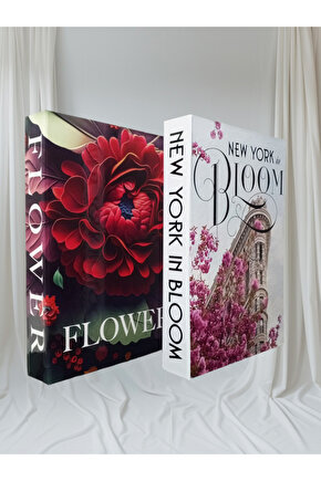 Dekoratif Kitap Görünümlü Kutu 2li Set Decorative Book Looking Box