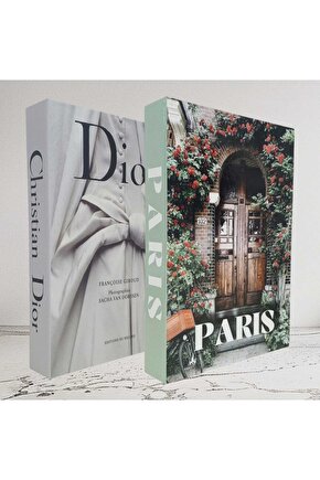 Dekoratif Kitap Görünümlü İçi Açılabilir Kutu 2 Adet