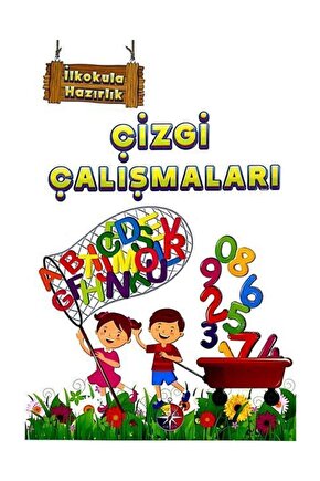 6 Yaş Ilkokula Hazırlık Çizgi Çalışmaları (Beyaz Pusula)