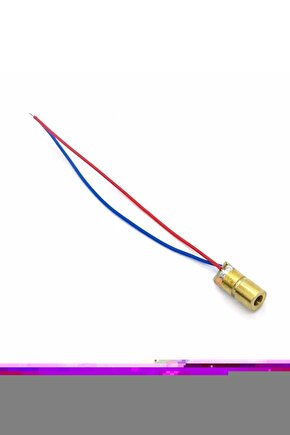 Kablolu Nokta Lazer Modül Metal Kafa 3v 5v 650nm Kırmızı
