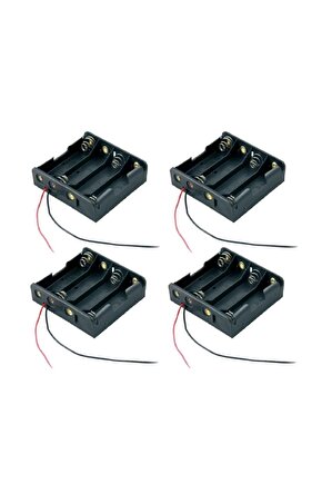 10 Adet, 4lü Pil Yatağı, Pil Yuvası ,pil Kutusu Aa Kalem Kalın Pil 4lupilyuvasi-