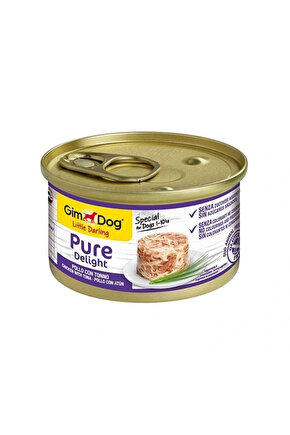 Fileto Tavuk ve Tuna Balıklı Yetişkin Konserve Köpek Maması 1 Adet 85 Gr