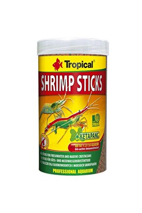 Shrimp Sticks Tatlı ve Tuzlu Su Kabukluları için Çubuk Yem 100 Ml-55 Gr