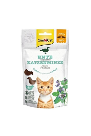 Crunchy Snacks Ördekli ve Kedi Naneli Tahılsız Kedi Ödül Maması 1 Adet 50 Gr