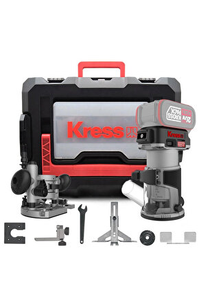 KUD26.91 20Volt Kömürsüz 68mm Devir Ayarlı Şarjlı Profesyonel Avuç İçi El Frezesi Formika Tır