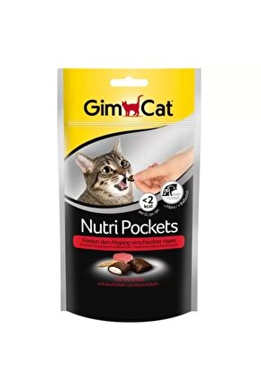 Nutri Pockets Biftek Malt Kedi Ödül Maması Tablet 1 Adet 60 Gr