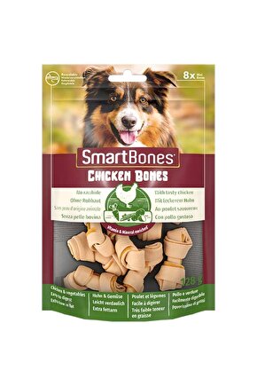 Smart Bones Tavuklu Mini Kemik Köpek Ödülü 8 Parça 128 gr