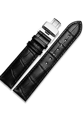 Hertür Saate Uygun  Kelebek  Toka  24  mm  Siyah   Kordon