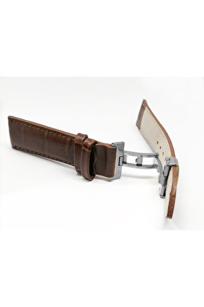 Hertür . Saate Uygun . Kelebek  Toka   20  mm  Kahverengi   Kordon.