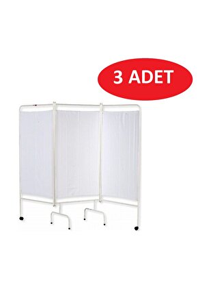 3 Katlı Paravan Revir Katlanır Paravan Hastane Muayene Paravanı 3 ADET