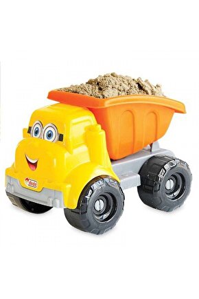 Çocuk Sevimli Surat Kamyon Ve 250 Gr Kinetik Kumlu Kamyon Seti