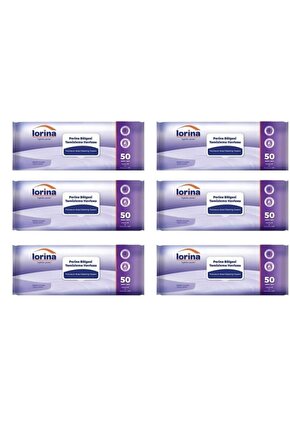 Perine Bölgesi Temizleme Havlusu (50 Lİ) 6 Paket