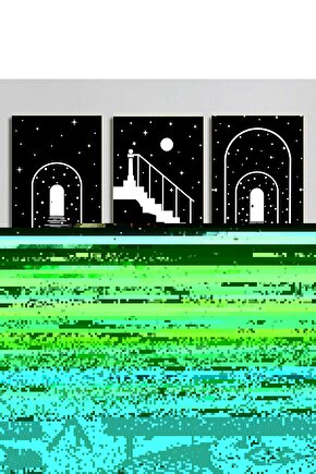 Matisse - Boho - Art Deco - Soyut - Doğa ( 3 lü Çerçevesiz ) Poster - Afiş - Tablo KR2C01069