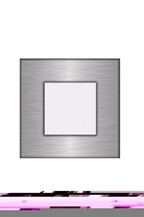 Fullreyon Koridor Basamak Merdiven Sensörsüz Kare Spot Lamba Aydınlatma Krom Kasa (MAVİ IŞIK)