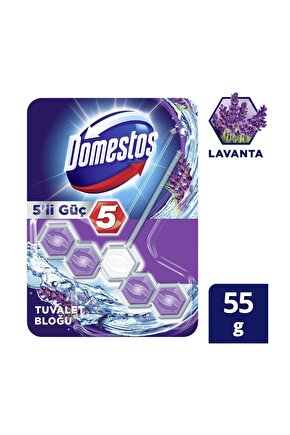 5li Güç Lavanta WC Blok 55 gr 1 Adet