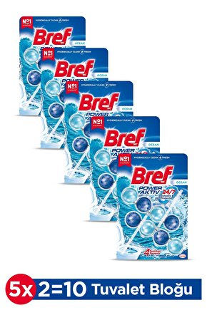 Power Aktiv Katı Tuvalet Bloğu 5 Adet Okyanus Ikili (5Lİ SET)