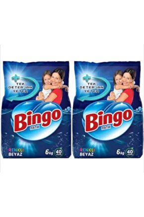 Matik Çamaşır Deterjanı Renkliler Ve Beyazlar 2 X 6 Kg