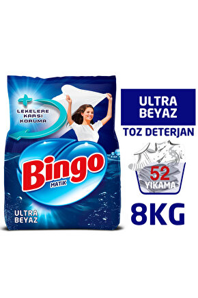 Matik Toz Çamaşır Deterjanı 4 Kg Ultra Beyaz 2li