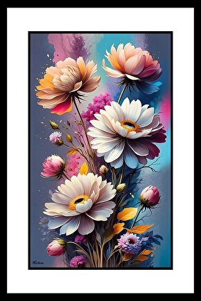 Güller ve Goncalar Digital Art ( ÇERÇEVESİZ - ÇERÇEVE YOKTUR ) ( ULTRA HD ) FOLYO AFİŞ - POSTER