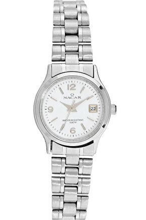 Klasik Gümüş Kadın Kol Saati Nc21-391099-awm