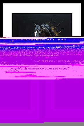 Koşan Kısrak Digital Art ( ÇERÇEVESİZ - ÇERÇEVE YOKTUR ) ( ULTRA HD ) FOLYO AFİŞ - POSTER