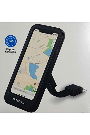 Motosiklet Bisiklet Telefon Tutucu Plastik Kopmle Kapalı Ayna Bağlantıllı