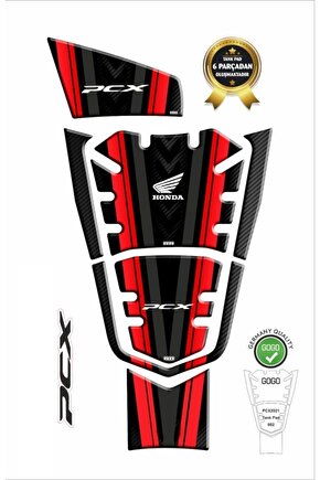 Honda Pcx 125 Tank Pad 2021 Model 002 7 Parça Sticker Set