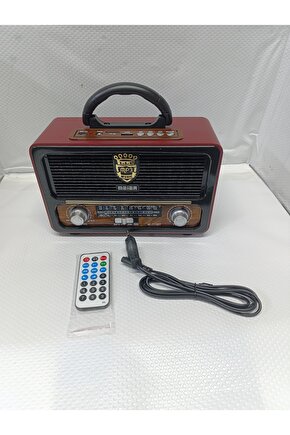 M-111bt Şarjlı Nostaljik Radyo Bluetooth-Kumanda Usbsdmp3