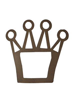 Taç Figürlü 3 Mm Ham Mdf Isimsiz Kasnak 25 Cm