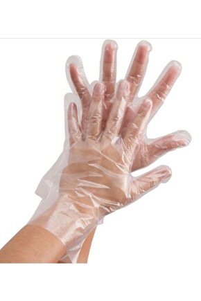 Poşet Eldiven Kullan At 300 Adet Kalın Dayanıklı Naylon