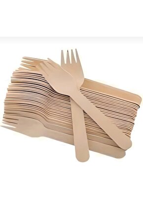 TEK KULLANIMLIK AHŞAP ÇATAL (500 ADET)