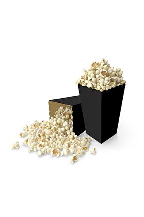 Siyah Popcorn Mısır Kutusu 8li