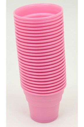 Pembe Plastik Bardak 25li