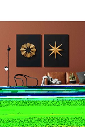 Matisse - Sanat - Soyut - Doğa - Ev - Yaşam ( 2 Li Çerçevesiz ) Poster - Afiş - Tablo NNHT494