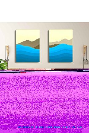 Matisse - Sanat - Soyut - Doğa - Ev - Yaşam ( 2 Li Çerçevesiz ) Poster - Afiş - Tablo NNHT374