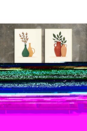 Matisse - Sanat - Soyut - Doğa - Ev - Yaşam ( 2 Li Çerçevesiz ) Poster - Afiş - Tablo NNHT826