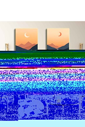 Matisse - Sanat - Soyut - Doğa - Ev - Yaşam ( 2 Li Çerçevesiz ) Poster - Afiş - Tablo NNHT377