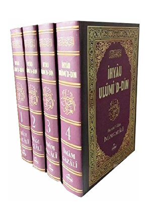 İMAM GAZALİ İHYAU ULUMİDDİN 4 KİTAP SET 17X24 CM CİLTLİ İHYAU ULUMİD-DİN