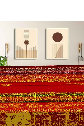 Matisse - Sanat - Soyut - Doğa - Ev - Yaşam ( 2 Li Çerçevesiz ) Poster - Afiş - Tablo NNHT358