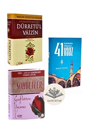 Dürretün Nasihin Dürretül Vaizin - Sohbetler - Kürsülerden Müminlere 41 Vaaz (CİLTLİ) 3 Kitap Set