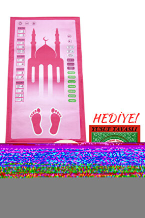 BENİM SECCADEM-ÇOCUKLAR İÇİN SESLİ KONUŞAN NAMAZ KILDIRAN SECCADE (PEMBE) TAM NAMAZ HOCASI HEDİYELİ!