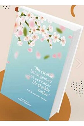 Özel Tarasrimli Huzur Ajandası - Bir Çiçekle Bahar Gelmez  Ravza Yayınları  3339876064128